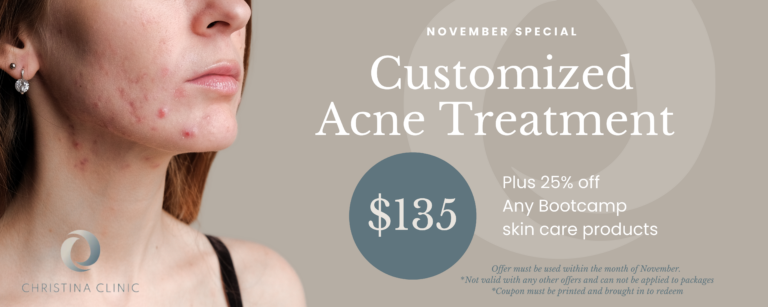 Christina Clinic Medspa Specials and sale Acne Treatment