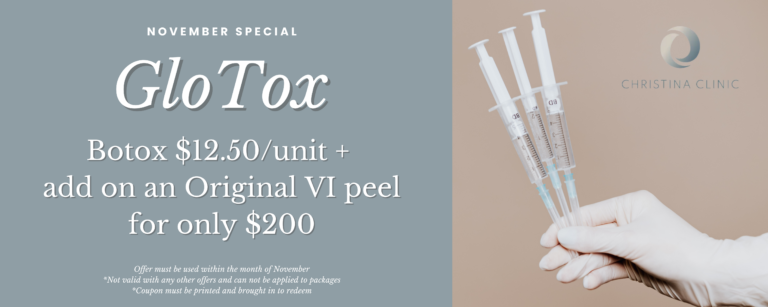 Christina Clinic Medspa Specials and sale Botox