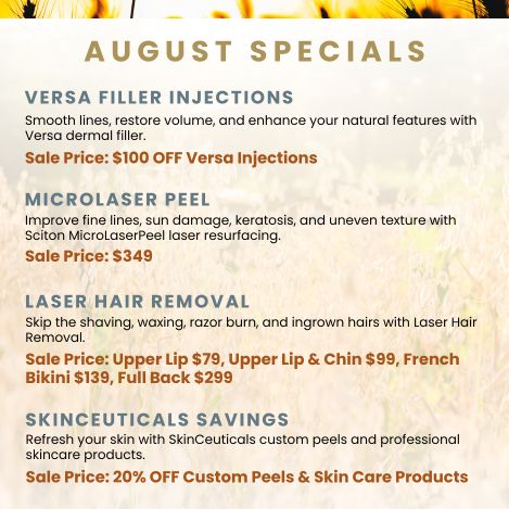 August 2026 Specials