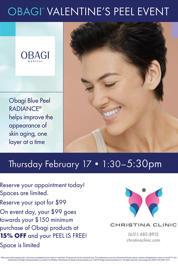 OBAGI VALENTINE'S PEEL EVENT - Thursday February 17 1:30-5:30pm